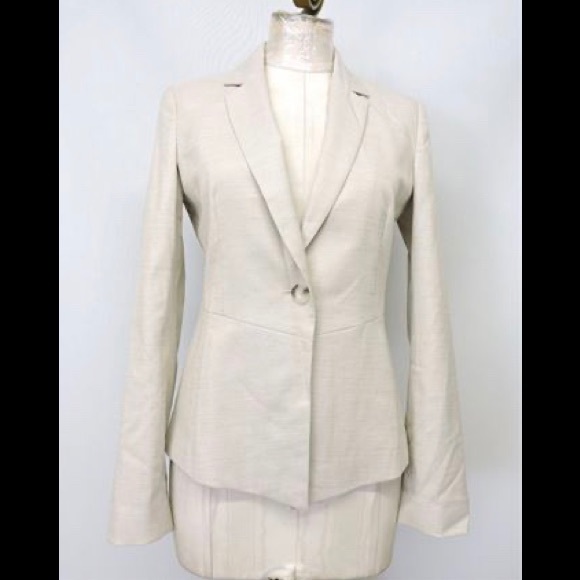 Ladies' Jacob Linen-Blend Blazer, Size S - Picture 1 of 6